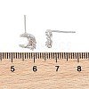 SHEGRACE Brass Micro Pave Cubic Zirconia Stud Earrings XGRQ4N777-703P-3