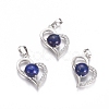 Natural Lapis Lazuli Pendants G-L512-O07-1