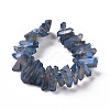 Natural Quartz Crystal Points Beads Strands G-K181-B17-2