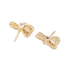 Brass Micro Pave Clear Cubic Zirconia Pendants Bail KK-Z059-10G-2