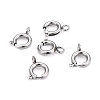 Non-Tarnish 304 Stainless Steel Spring Ring Clasps STAS-F224-02P-C-1