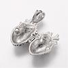 304 Stainless Steel Locket Pendants STAS-P137-19AS-3