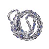 Electroplate Glass Beads Strands X-EGLA-J013-4x6mm-H04-3