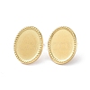 Ion Plating(IP) 304 Stainless Steel Stud Earring Finding EJEW-I285-31G-1