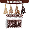 4Pcs 4 Colors High Temperature Fiber Long Flat Curly Hairstyle Doll Wig Hair DOLL-GL0001-04C-2