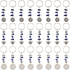 10 Sets Tibetan Style Alloy Keychain KEYC-CP0001-30-1