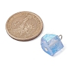 Electroplated Natural Quartz Beads Pendants PALLOY-JF02458-02-2