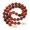 Acrylic Round Beaded Bag Handles FIND-WH0111-99-1