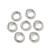 Tarnish Resistant 304 Stainless Steel Open Jump Rings X-STAS-R065-42-1