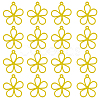 50Pcs Hollow Spray Painted Alloy Pendants FIND-SC0012-27A-1