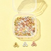 3 Colors Brass Flat Round Spacer Beads KK-FS0001-36-7