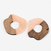 Opaque Resin & Walnut Wood Pendants RESI-S389-050A-C02-2