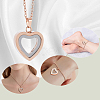 1Pc Stainless Steel Heart Pendant Urn Ashes Necklaces NJEW-CN0001-17RG-4
