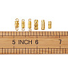 PandaHall Jewelry Brass Screw Clasps KK-PJ0001-03G-26