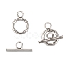 Tarnish Resistant 304 Stainless Steel Toggle Clasps STAS-F114-04P-B-2