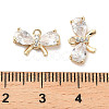 Brass Glass Charms KK-C054-21G-3