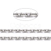 Tarnish Resistant 304 Stainless Steel Cable Chains CHS-D033-03P-01-2