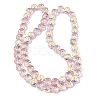 Electroplate Baking Paint Transparent Glass Beads Strands GL-CBA2ED2-05I-2