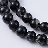 Natural Black Tourmaline Beads Strands G-F666-05A-6mm-3