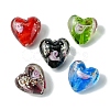Luminous Handmade Gold Sand Lampwork Beads FOIL-B001-04-1