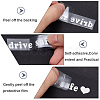 Laser PVC Drive Safe Self Adhesive Car Stickers STIC-WH0013-09A-6