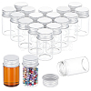 BENECREAT 20Pcs Glass Bead Containers CON-BC0007-31A-1