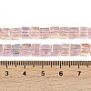 Electroplate Transparent Glass Beads Strands EGLA-B011-07A-AB05-4