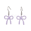 5 Pairs 304 Stainless Steel & Spray Plating Alloy Bowknot Dangle Earrings EJEW-JE06639-5