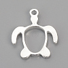 Alloy Open Back Bezel Pendants PALLOY-R098-62S-2