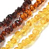 Gradient Color Natural Amber Beads Strands G-K387-F01-01-2