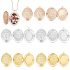 12Pcs 3 Colors Brass Locket Pendants FIND-PH0010-32-1