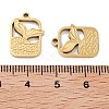 Ion Plating(IP) 304 Stainless Steel Pendants STAS-I309-10G-3