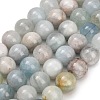 Natural Aquamarine Beads Strands GG-CBA1CAF-A02-12mm-2