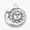 Tibetan Style Alloy Pendants TIBE-T010-06AS-RS-1