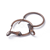 Brass Hoop Earrings KK-I665-26A-R-2