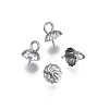 Non-Tarnish 304 Stainless Steel Cup Peg Bails Pendants STAS-S057-56-1