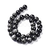 Natural Silver Obsidian Beads Strands G-D083-01A-2
