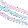 Transparent Painted Glass Beads Strands DGLA-A034-T3mm-A22-4