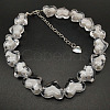 Valentine's Day Acrylic Bead in Bead Heart Beaded Necklaces with Alloy End Chains FS-WG4CF83-04-1