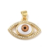 Brass Micro Pave Cubic Zirconia Pendants KK-B059-40G-B-1