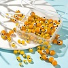 3 Strands 3 Style Handmade Evil Eye Lampwork Round Bead Strands LAMP-LS0001-12G-5