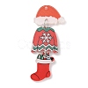 Christmas Printed Acrylic Big Pendants LS-MACR-F086-03A-1