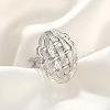 304 Stainless Steel Cuff Open Rings FS-WGD6945-18-1