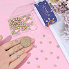 100Pcs 2 Colors Alloy Cabochons FIND-SC0022-09-3