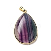Natural Fluorite Pendants G-H285-04G-2