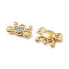 304 Stainless Steel with Crystal Rhinestone Charms STAS-G358-05G-02-2