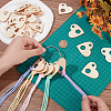 80Pcs Wood Craft Supplies with 1Pcs Iron Loose Leaf Book Binder Hinged Rings AJEW-BC0007-47C-3