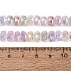 Electroplate Transparent Crackle Glass Beads Strands EGLA-Q135-01A-B01-4