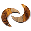 Resin & Walnut Wood Pendants RESI-S389-056B-A01-2