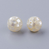 Natural White Shell Beads X-SSHEL-Q298-10mm-08-2